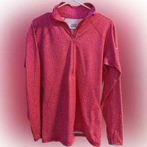 Pink Geometric Pattern Pullover